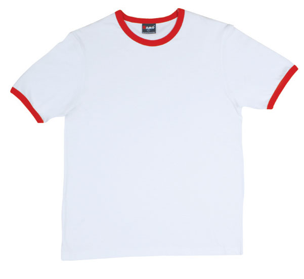 white red ringer tee